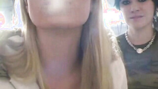 Sexy teen bitch Andi smoking