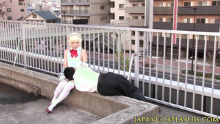 Japanese Babe In A Costume Gets Her Beaver Licked & Banged