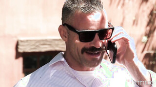 Keira Croft rides Charles Dera's shaft like a pony