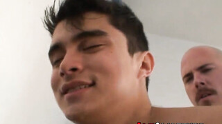 Tatted alt guy drills asian dudes tight booty doggystyle