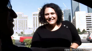 BBW GF takes taxi ride & cock in cunt