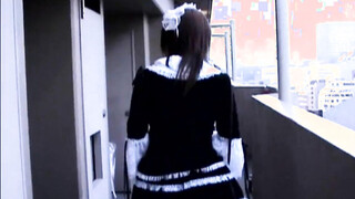 Toyed teen asian maid