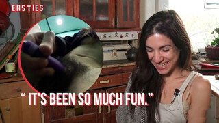 Ersties - Magena Plays With Her Unshaved Cunt Inside an Elevator