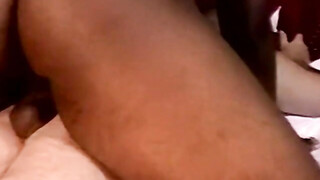 Mature man sucks black amateurs dick & tries his cum