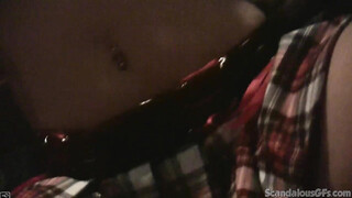 Ameara Striptease show caught on tape