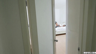 Smiley exotic Babe Ember Drains Balls like a Pro