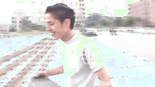 Charming latina skater twink Juan Carlos enjoys wanking his prick