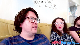 UK heavy hottie in reality porn convinced to have threesome