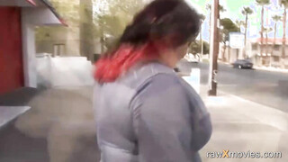 Plump mommy sucks cock & fucks