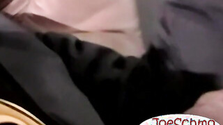 Nervous Isaac gets comfortable wanking off his monster cock