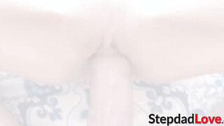 DADCRUSH Inked stepdaughter Kyler Quinn sucks rock hard dick