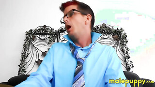 POV of kinky nanny Jeff Drizzle putting make up on you