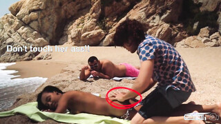 PornDoe Pedia: Stunning Portuguese babe Noe Milk beach seduction