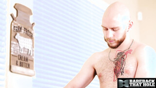 BAREBACKTHATHOLE Ray Diesel Fills Orson Dean Tight Hole With His Cock