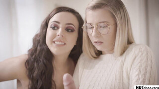 Virgin step sister & BESTFRIEND playing a dirty game with jerk brother